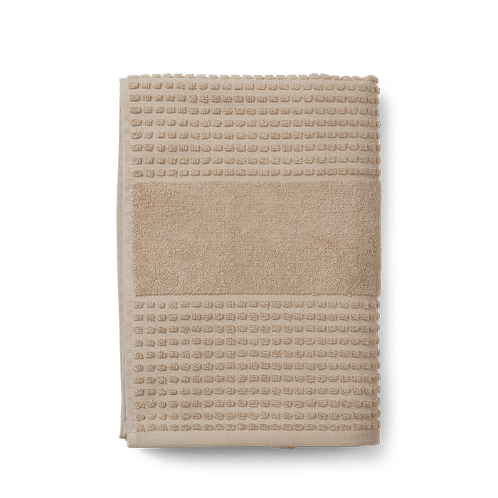 JUNA Check Bath Sheet, Sand