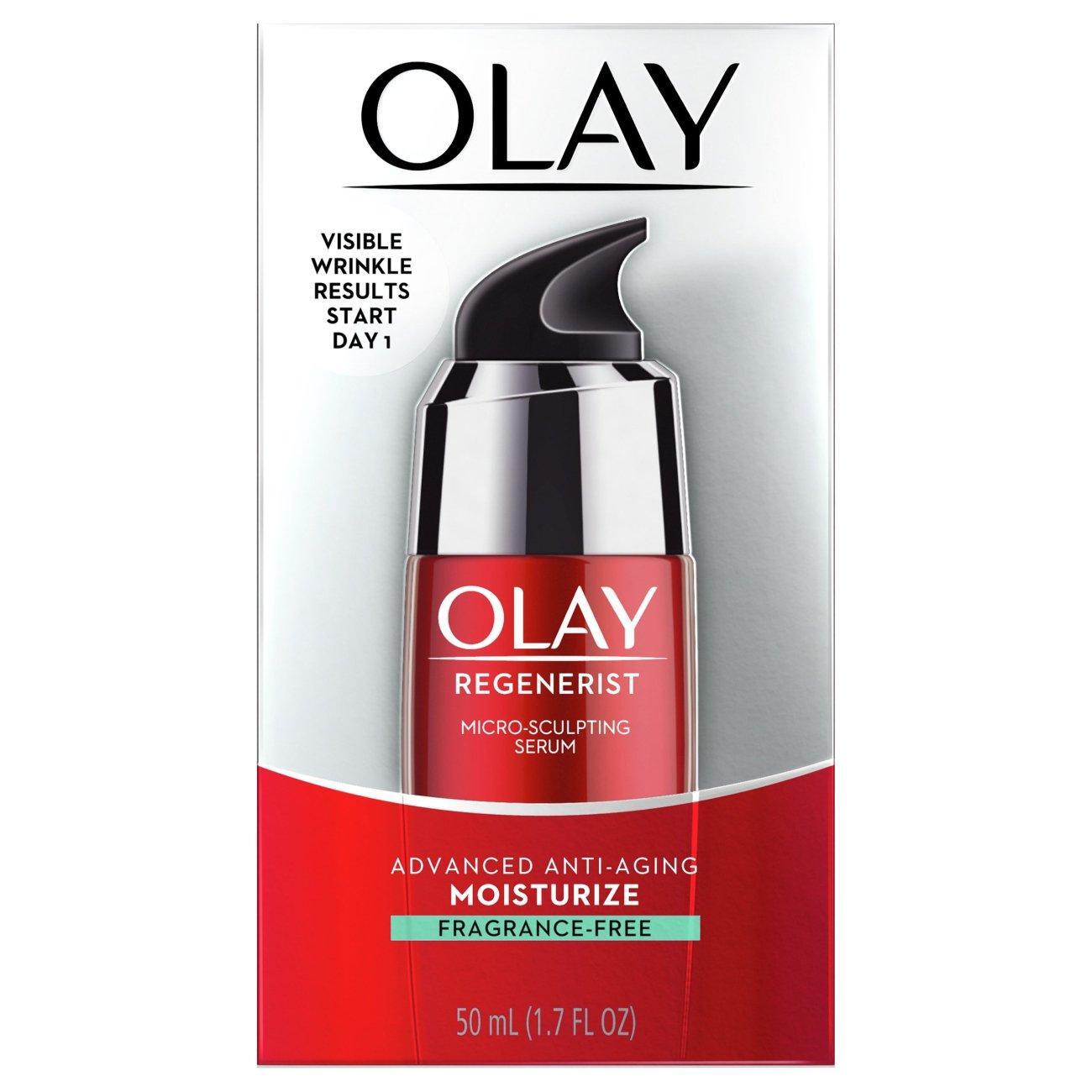 Olay Regenerist Micro-Sculpting Serum Fragrance Free Face Moisturizer - 1.7 Fl Oz