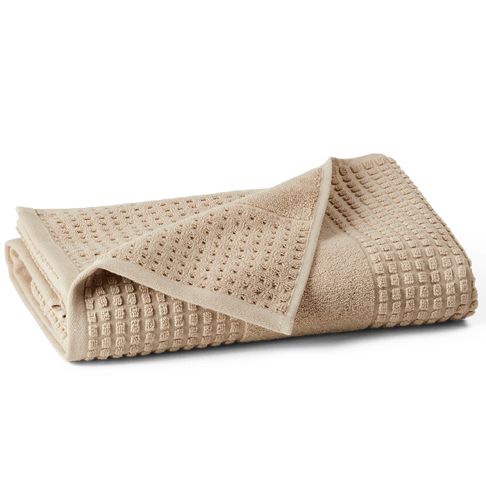 JUNA Check Bath Sheet, Sand