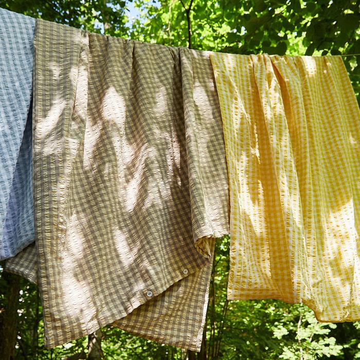 JUNA Bæk&Bølge Duvet Cover Set, Queen, Grey/Birch