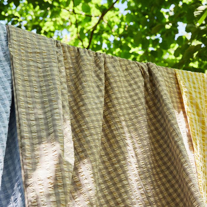 JUNA Bæk&Bølge Duvet Cover Set, Full, Grey/Birch