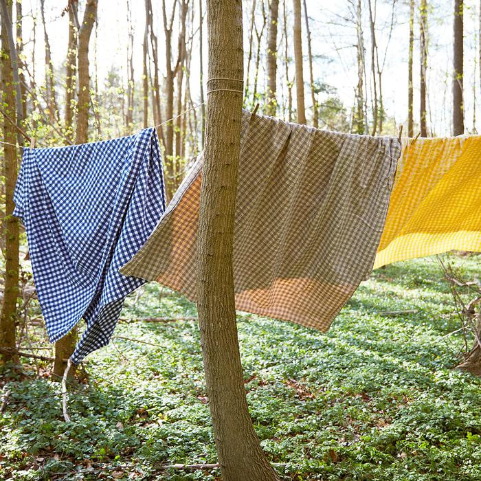 JUNA Bæk&Bølge Duvet Cover Set, Twin, Grey/Birch