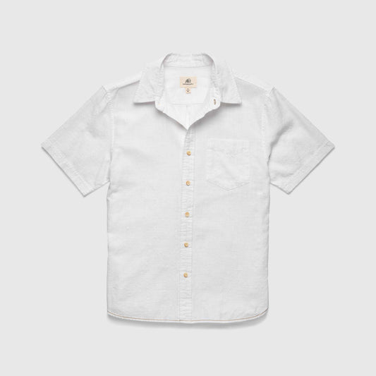 Joey Slub Island Shirt - Brilliant White