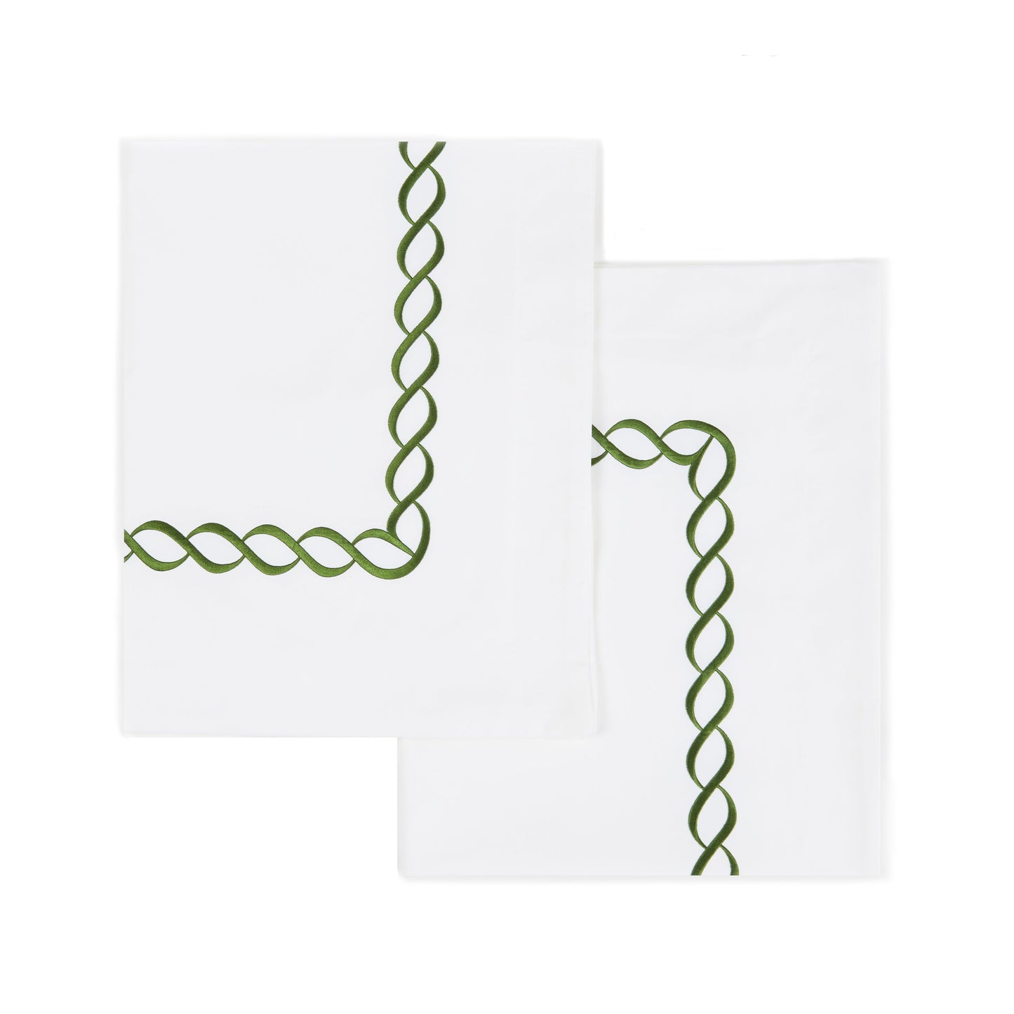 600 Thread Count Rope Embroidered Euro Sham Pairs