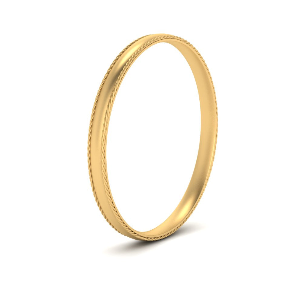 Rope Design Comfort Fit Mens Band