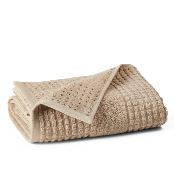 JUNA Check Hand Towel, Sand