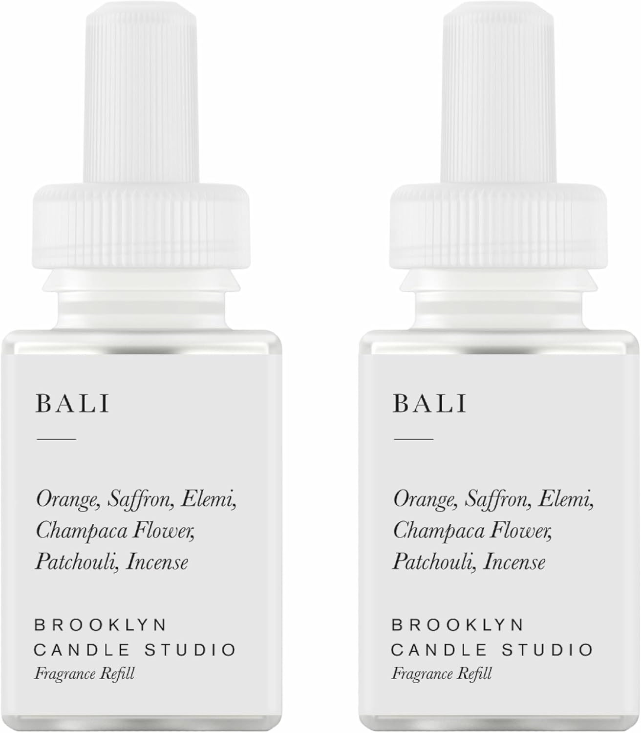 Pura & Brooklyn Candle Studio Home Scent Refill - Smart Air Diffuser - Up to 120-Hours of Luxury Fragrance per Refill - Home Essential - Clean & Safe Diffuser Fragrance - 2 Pack, Santorini