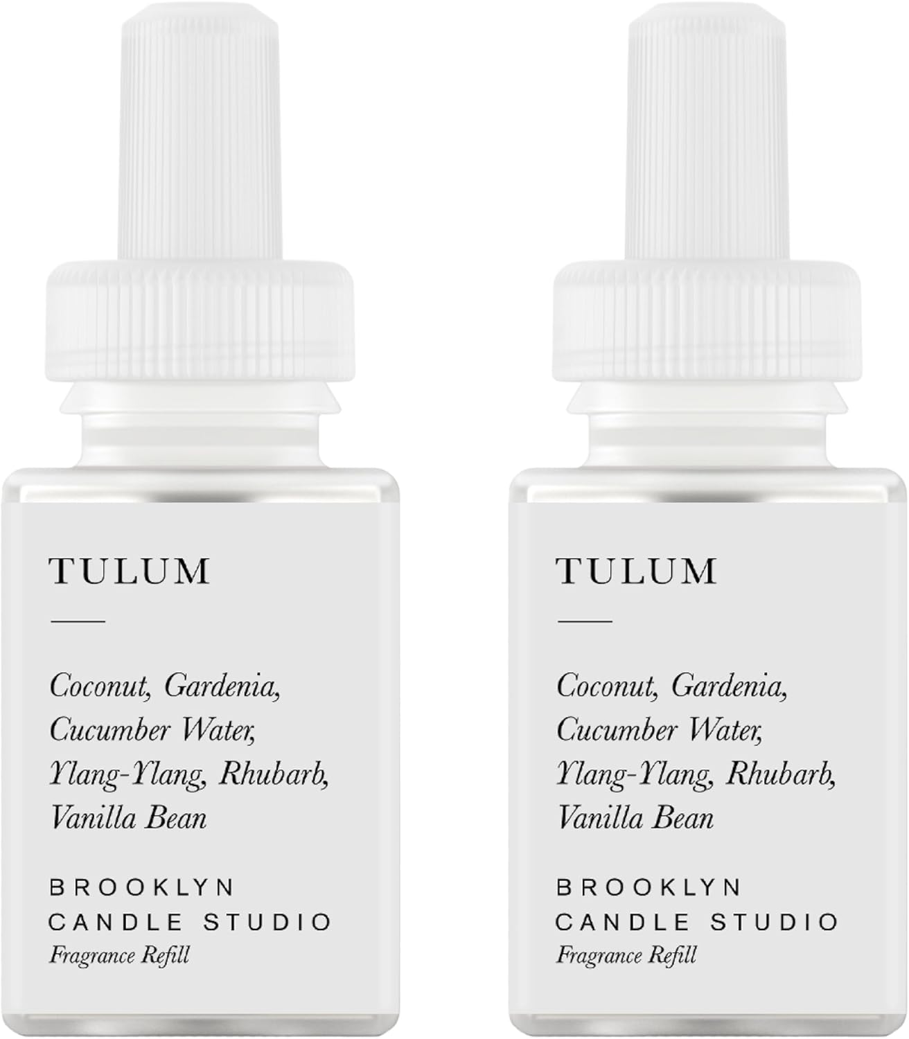 Pura & Brooklyn Candle Studio Home Scent Refill - Smart Air Diffuser - Up to 120-Hours of Luxury Fragrance per Refill - Home Essential - Clean & Safe Diffuser Fragrance - 2 Pack, Santorini