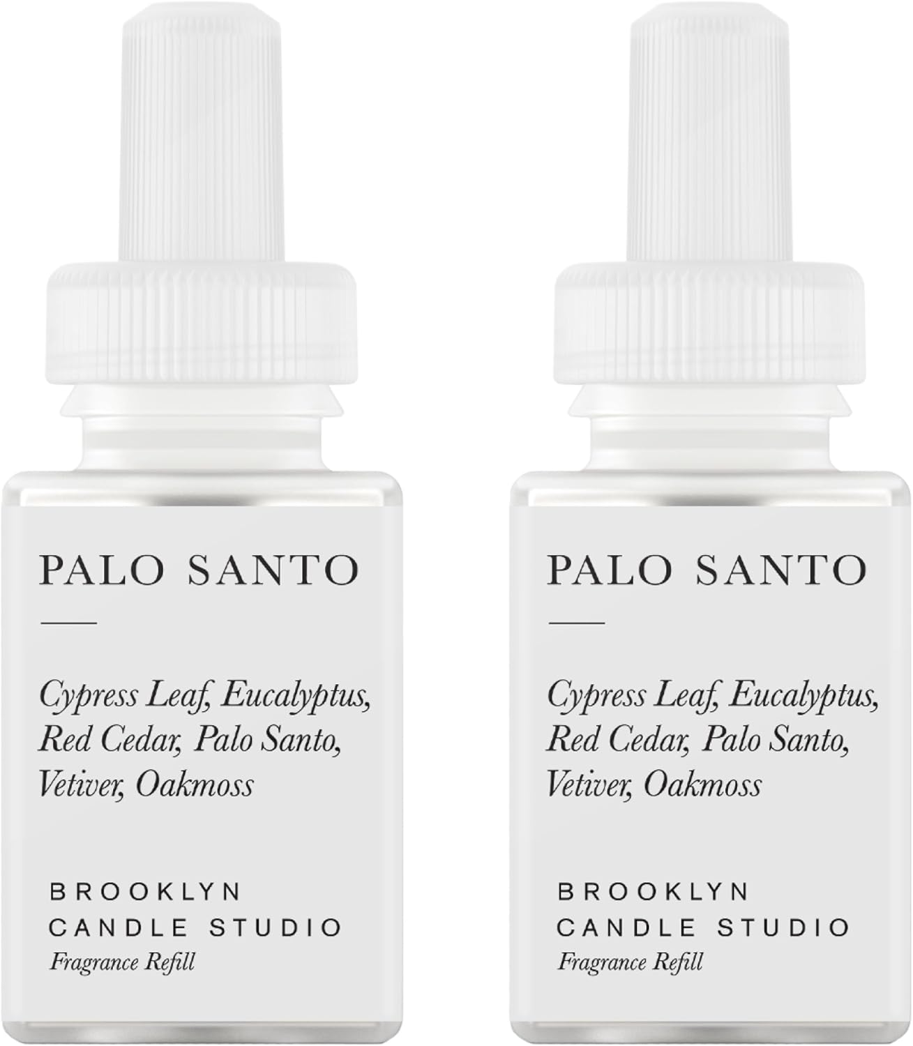 Pura & Brooklyn Candle Studio Home Scent Refill - Smart Air Diffuser - Up to 120-Hours of Luxury Fragrance per Refill - Home Essential - Clean & Safe Diffuser Fragrance - 2 Pack, Santorini