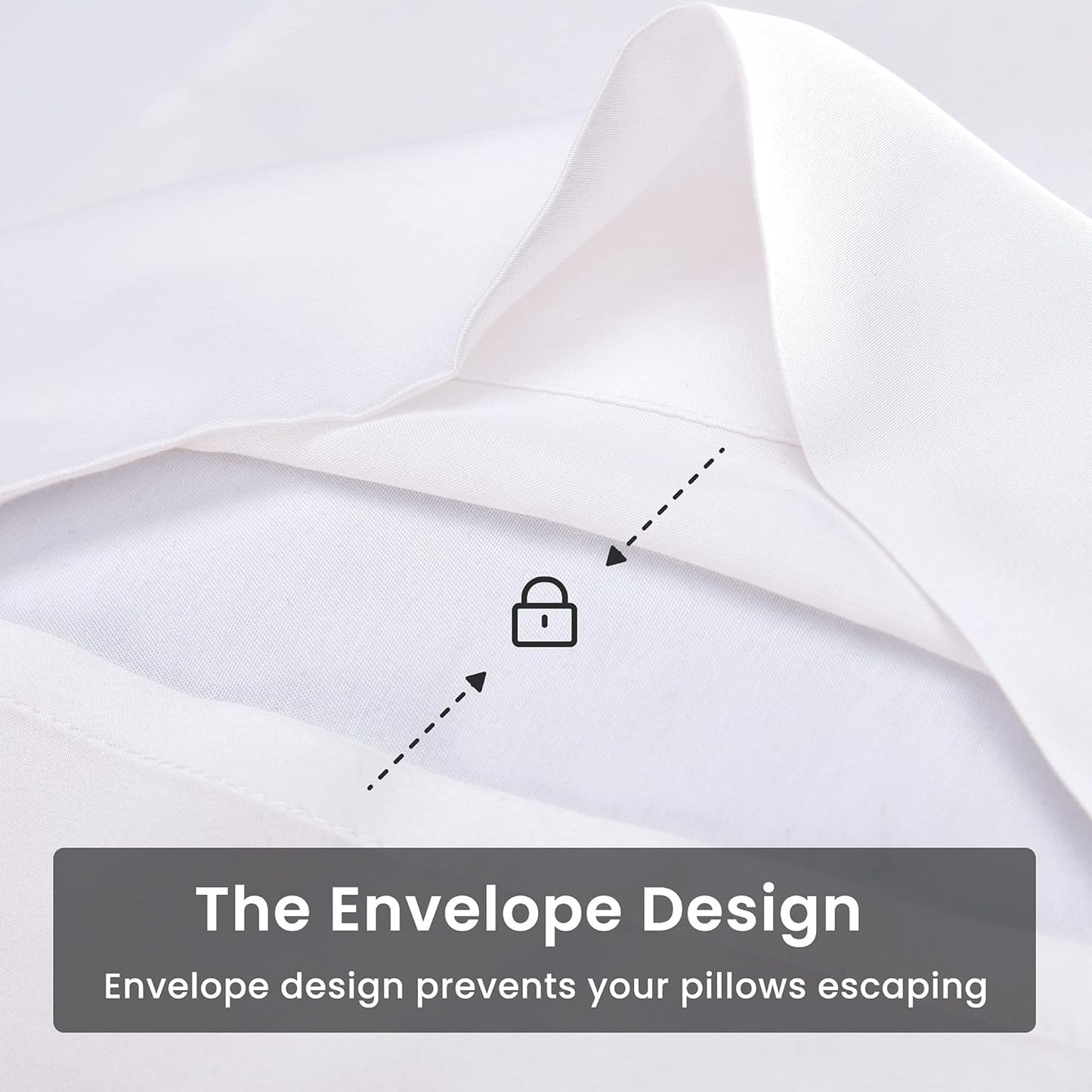 100% Rayon Bamboo Pillowcase Set of 2 Pack