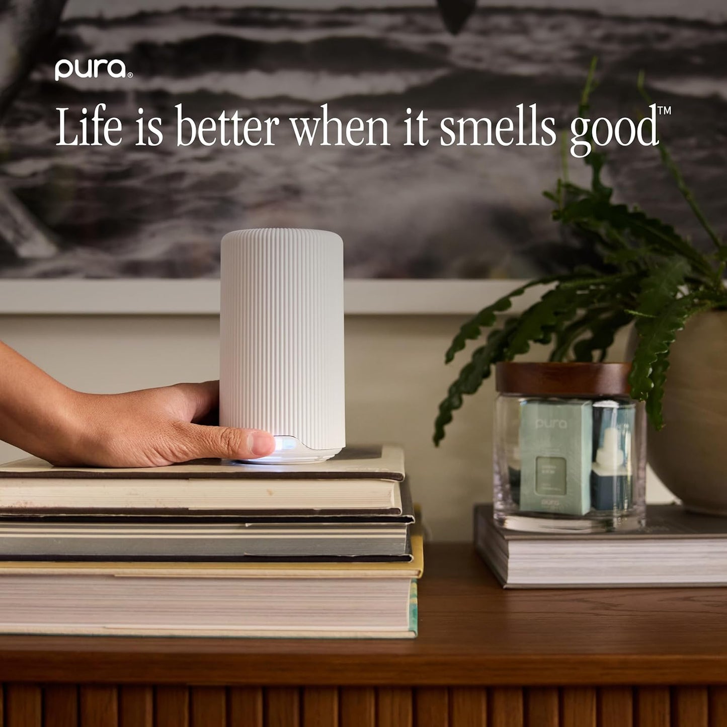 Pura x Studio McGee Home Scent Refill - Smart Air Diffuser - Up to 120-Hours of Luxury Fragrance per Refill - Home Essential - Clean & Safe Diffuser Fragrance - 2 Pack, Santal Vanilla