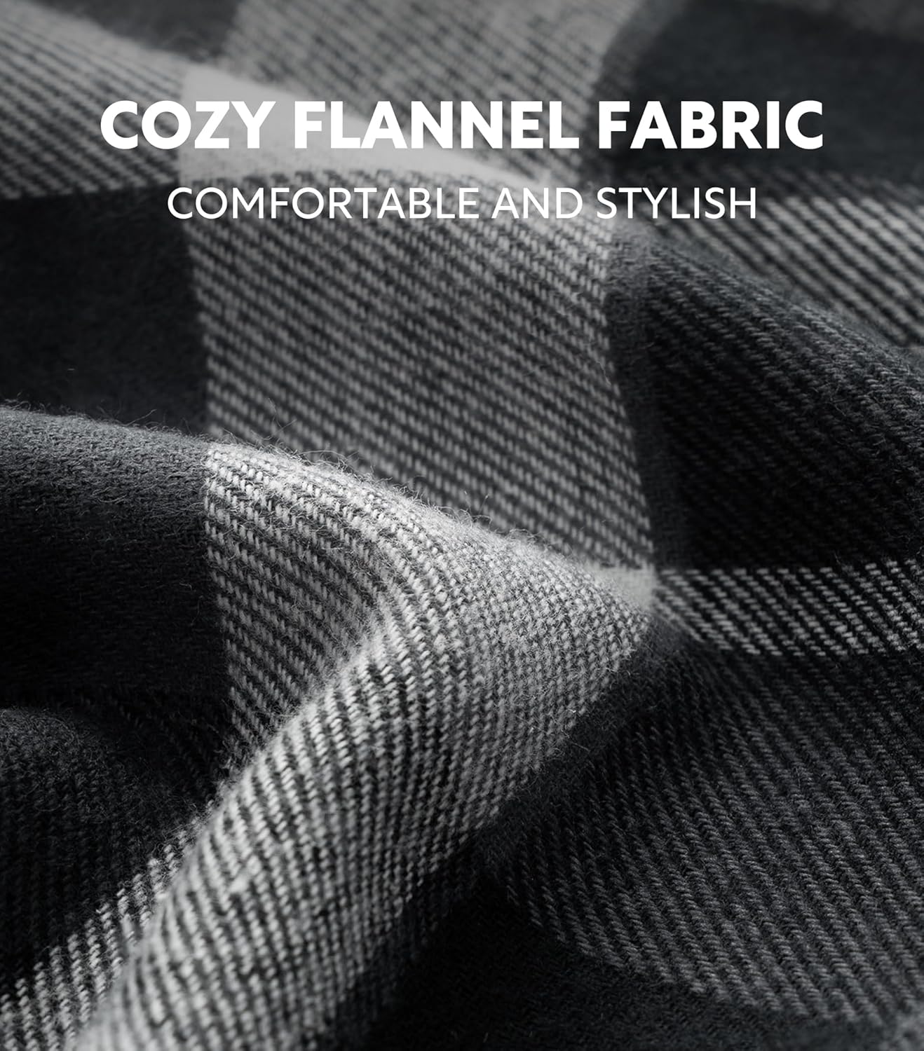 DAVID ARCHY Men's Flannel Pajama Pants, Soft & Cozy Cotton Pajama Pants, Lightweight Plaid Pants for Men with Pockets 2-Pack