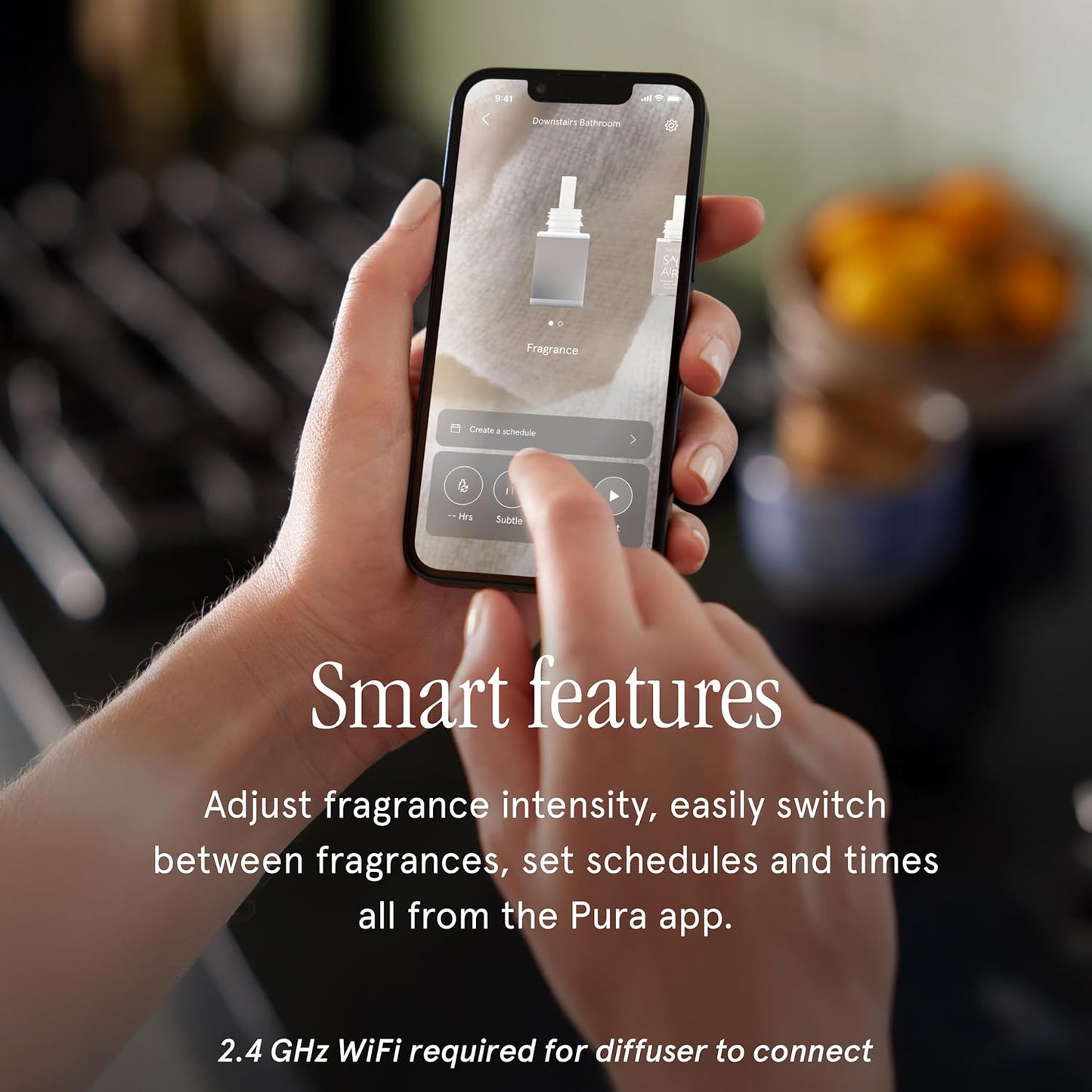 Pura x Studio McGee Home Scent Refill - Smart Air Diffuser - Up to 120-Hours of Luxury Fragrance per Refill - Home Essential - Clean & Safe Diffuser Fragrance - 2 Pack, Santal Vanilla