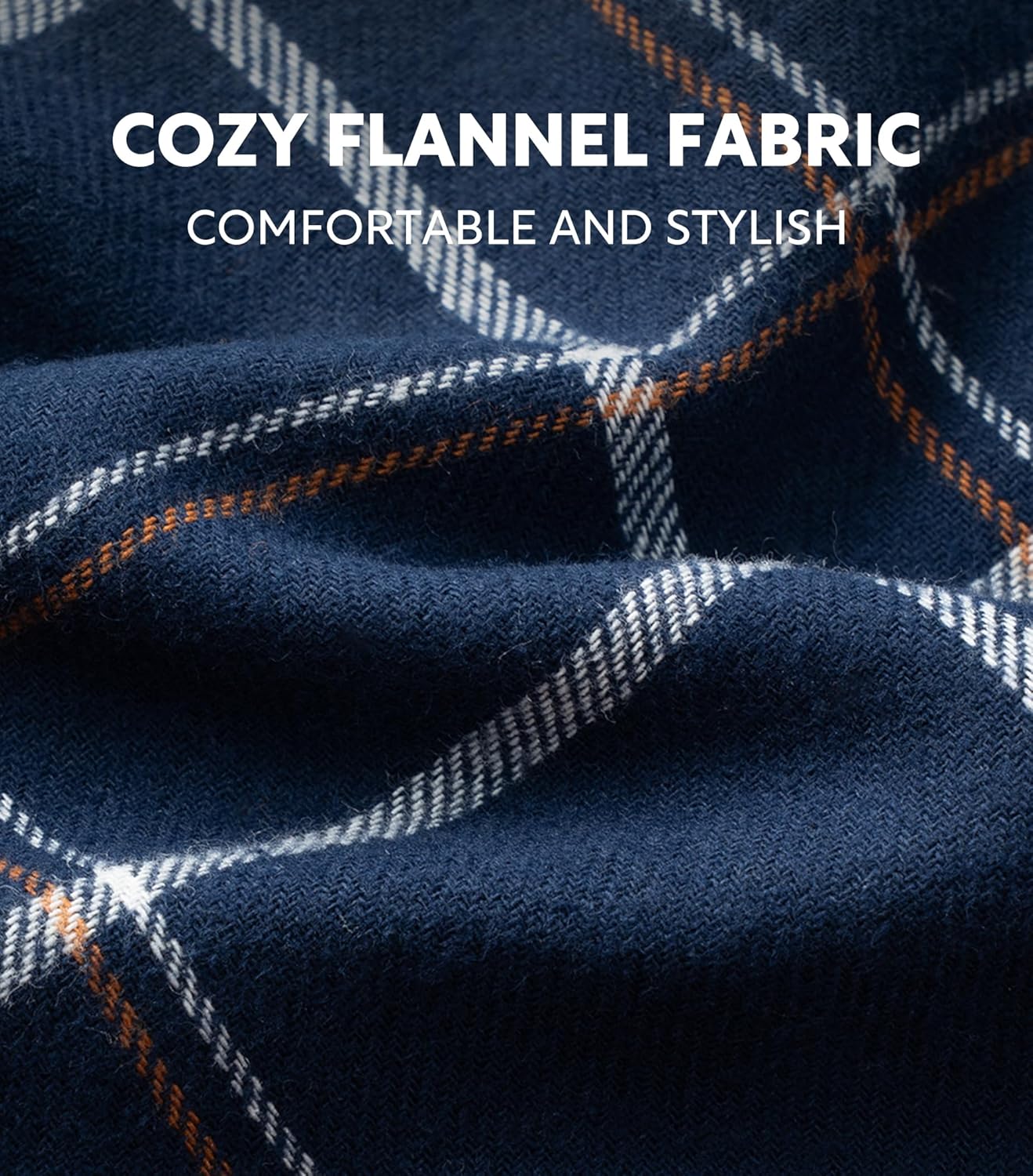 DAVID ARCHY Men's Flannel Pajama Pants, Soft & Cozy Cotton Pajama Pants, Lightweight Plaid Pants for Men with Pockets 2-Pack