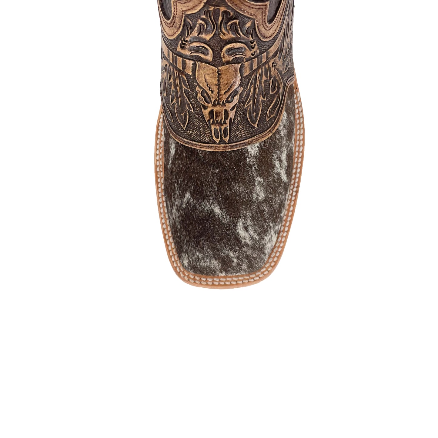 Men's Bulldog Hand Tooled  Boots - Cowhide