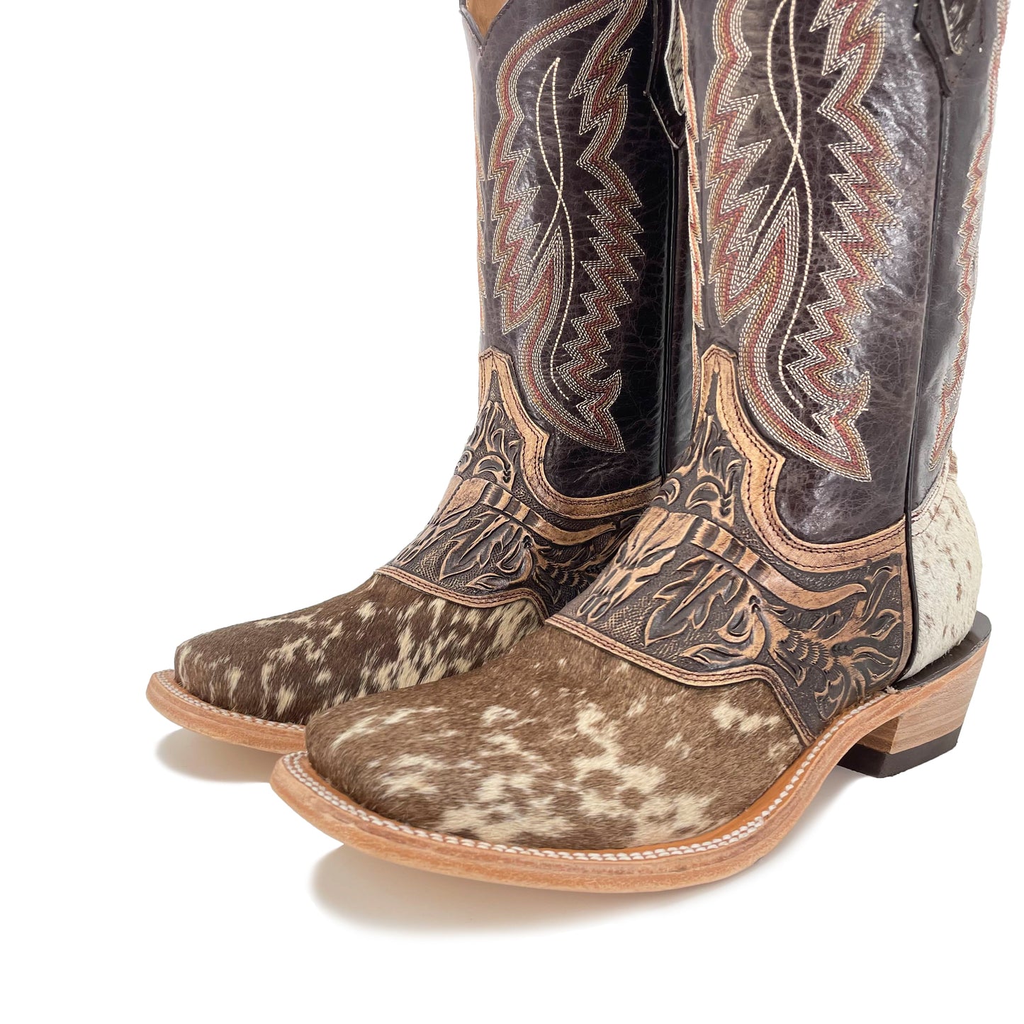 Men's Bulldog Hand Tooled  Boots - Cowhide