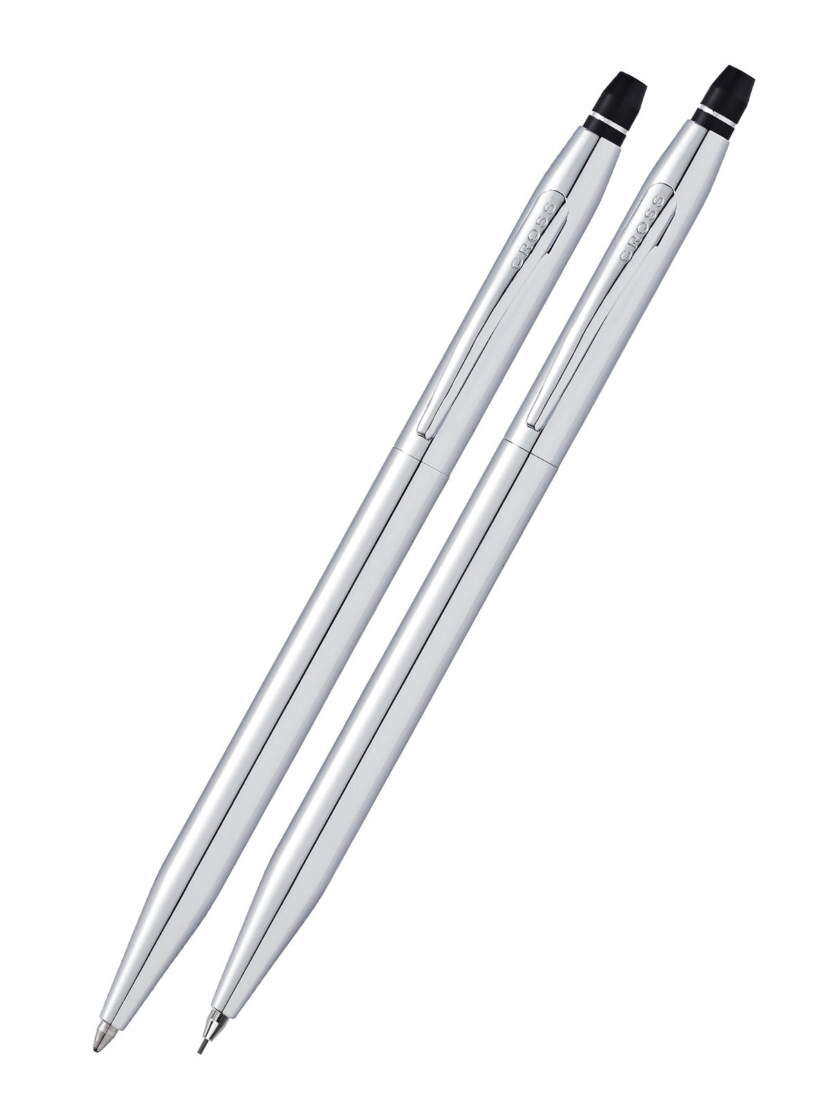 Click™ Chrome Ballpoint Pen and Pencil Gift Set