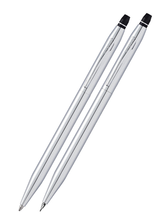 Click™ Chrome Ballpoint Pen and Pencil Gift Set