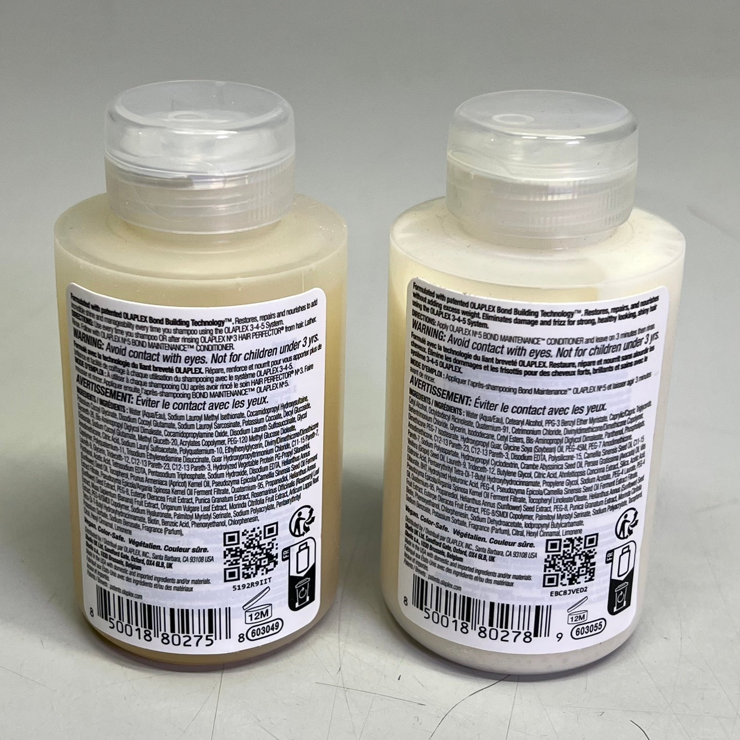 OLAPLEX (4 PIECE SET) Hair Repair & Strengthening Kit Intensive Bond Travel Sz