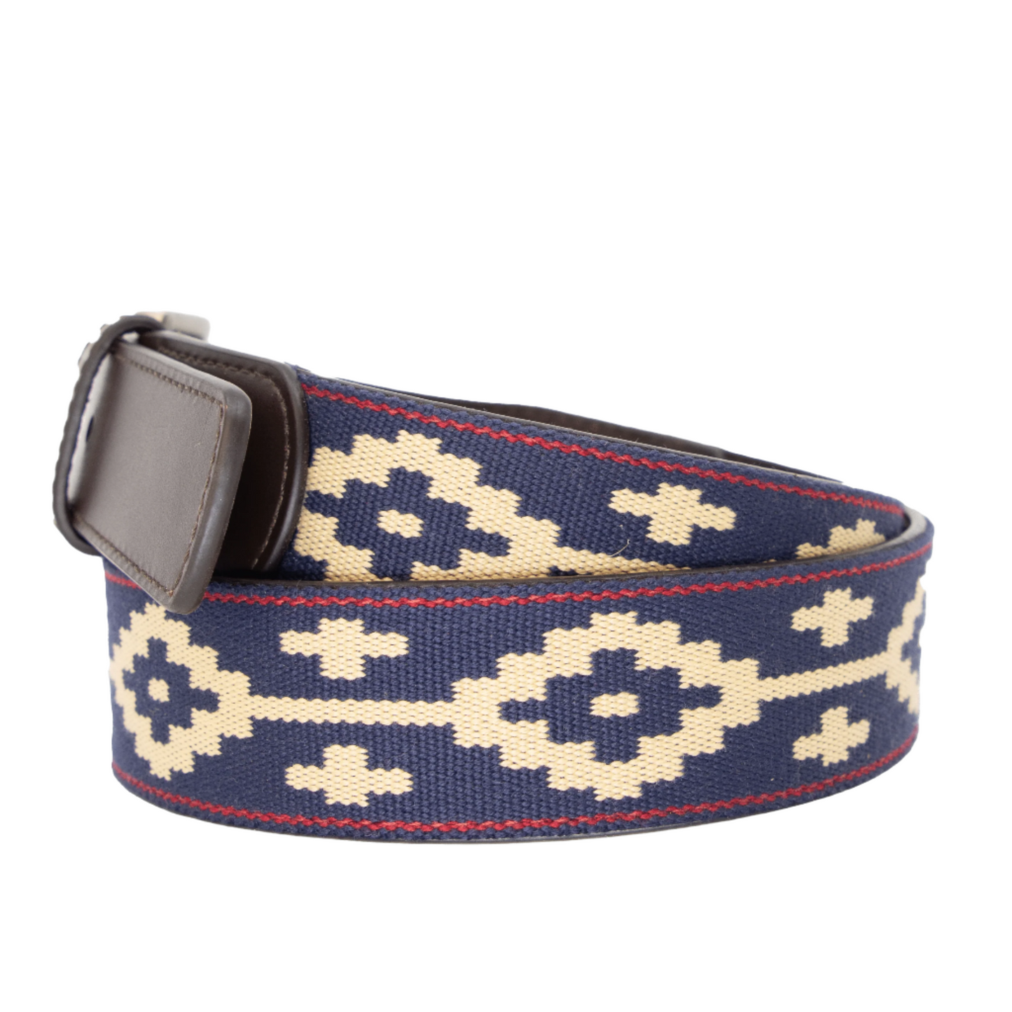Paloma Chocolate Leather Woven Belt