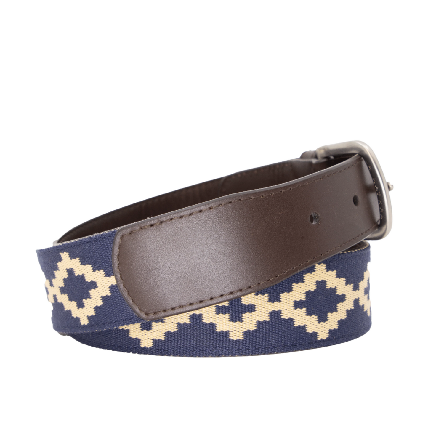 Corbina Chocolate Leather Woven Belt