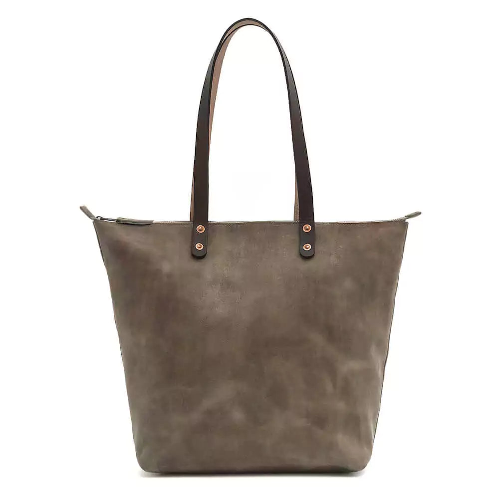 Eden OVERSIZED Leather Tote Bag - Zippered