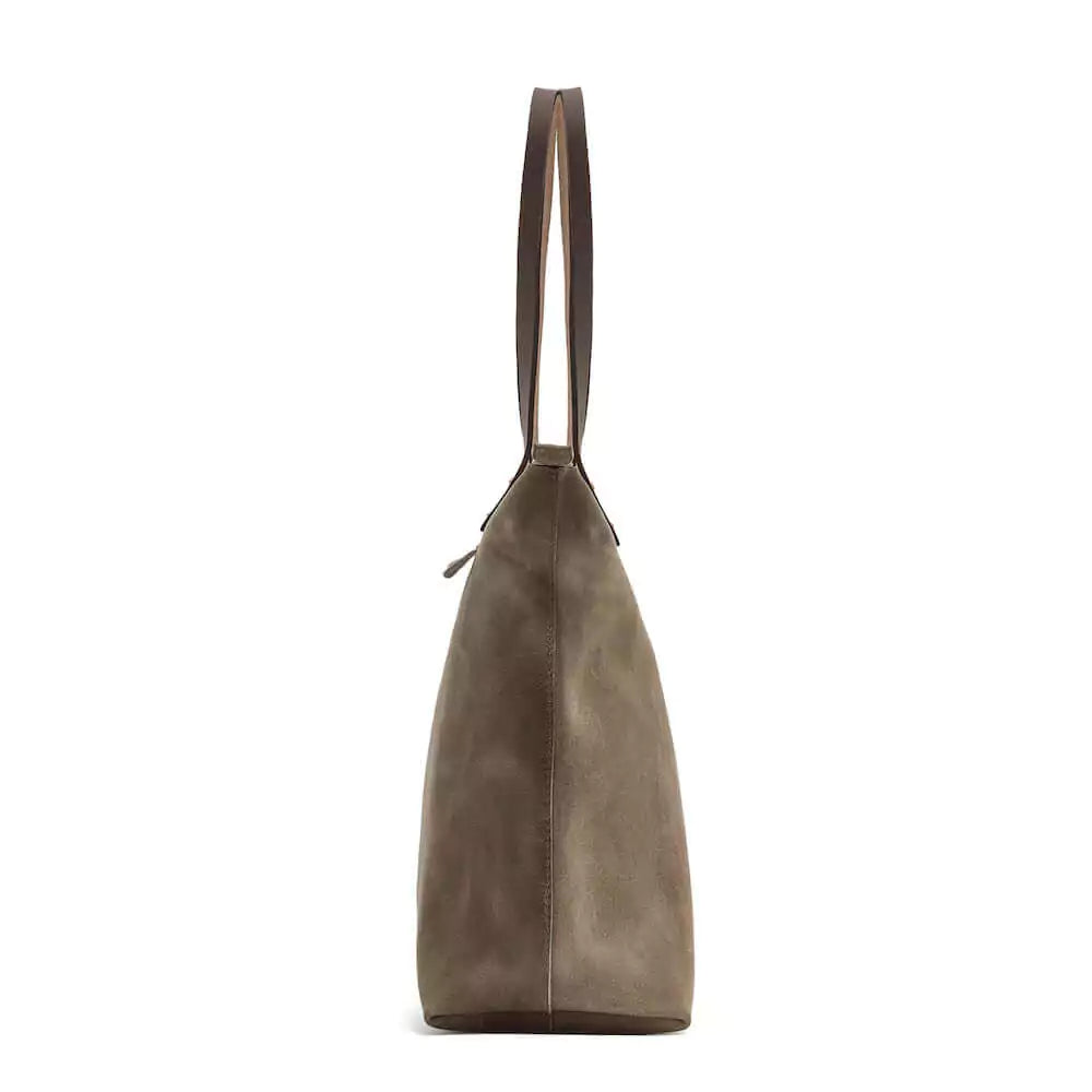 Eden OVERSIZED Leather Tote Bag - Zippered