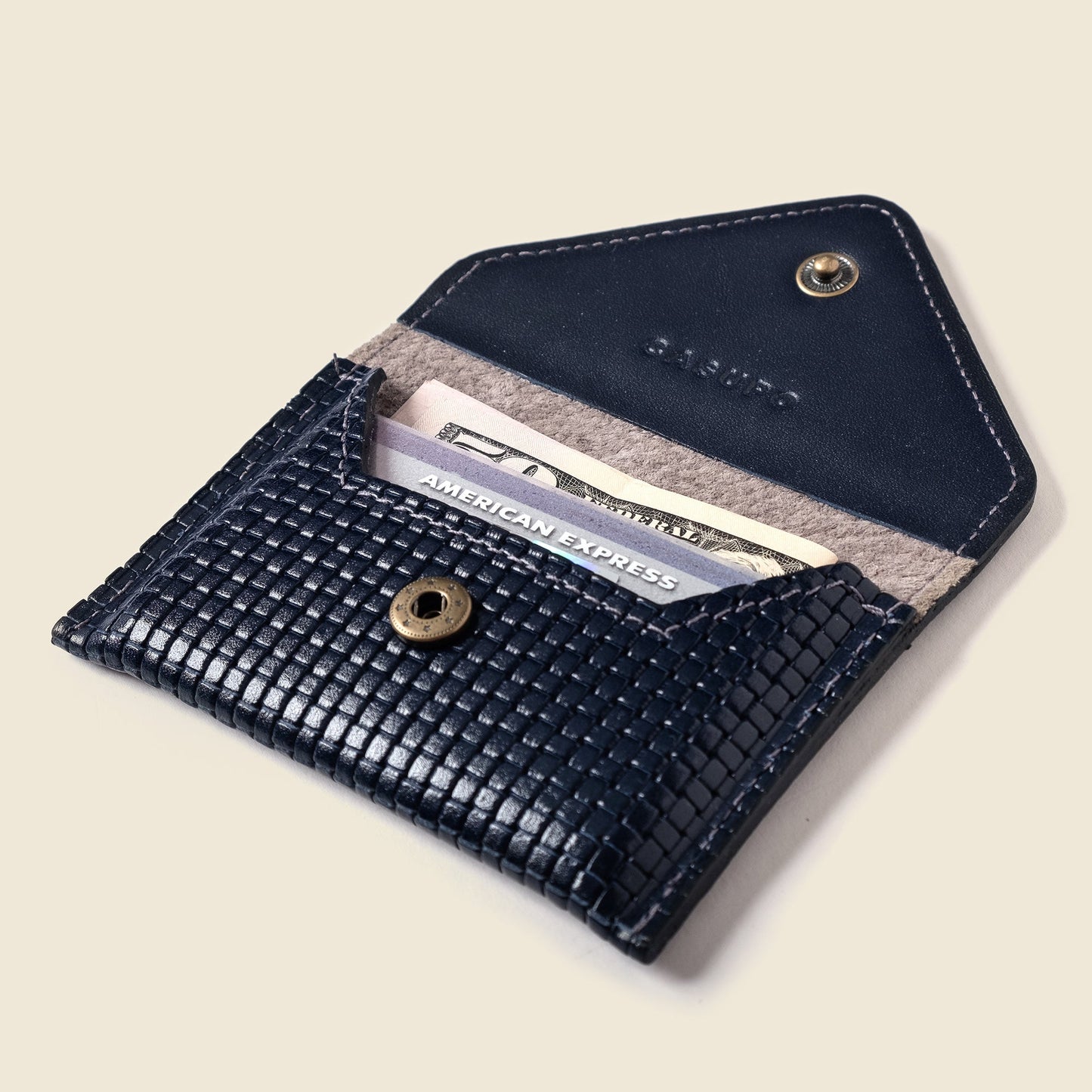 Mini Envelope Wallet With RFID protection - Navy Limited Edition