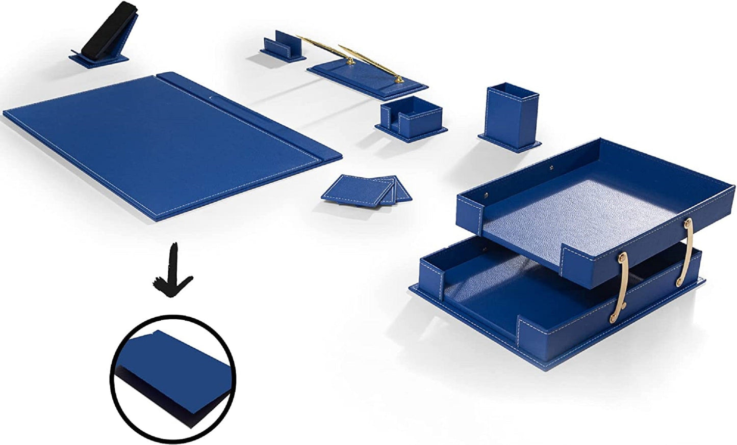 MOOG Classic Desk Organizer - Tan - 12 PCS