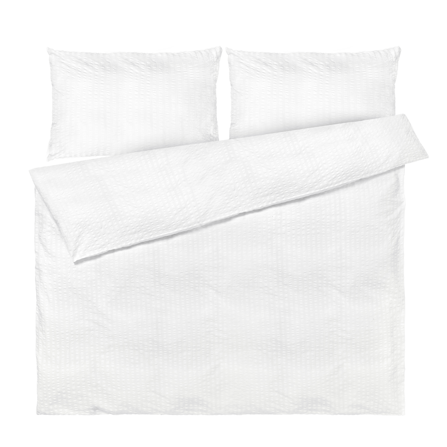 JUNA Bæk&Bølge Duvet Cover Set, King, White/White