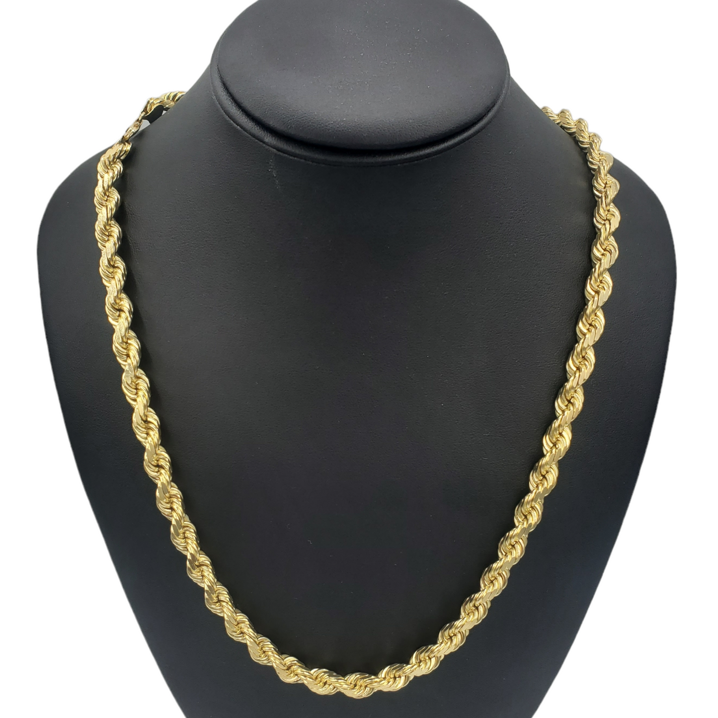 10K Gold- Solid Rope Chain (Yellow Gold)