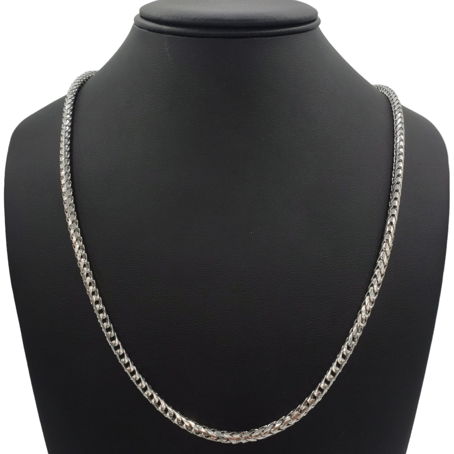 10K Gold- Solid Franco Chain (White Gold)