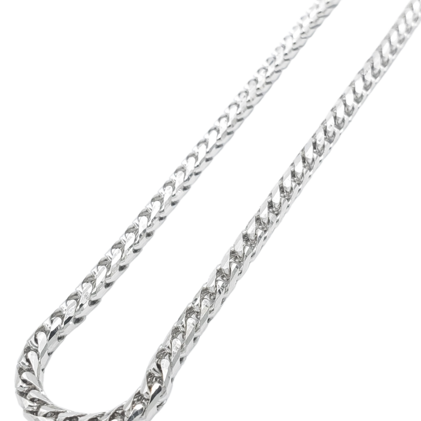 10K Gold- Solid Franco Chain (White Gold)