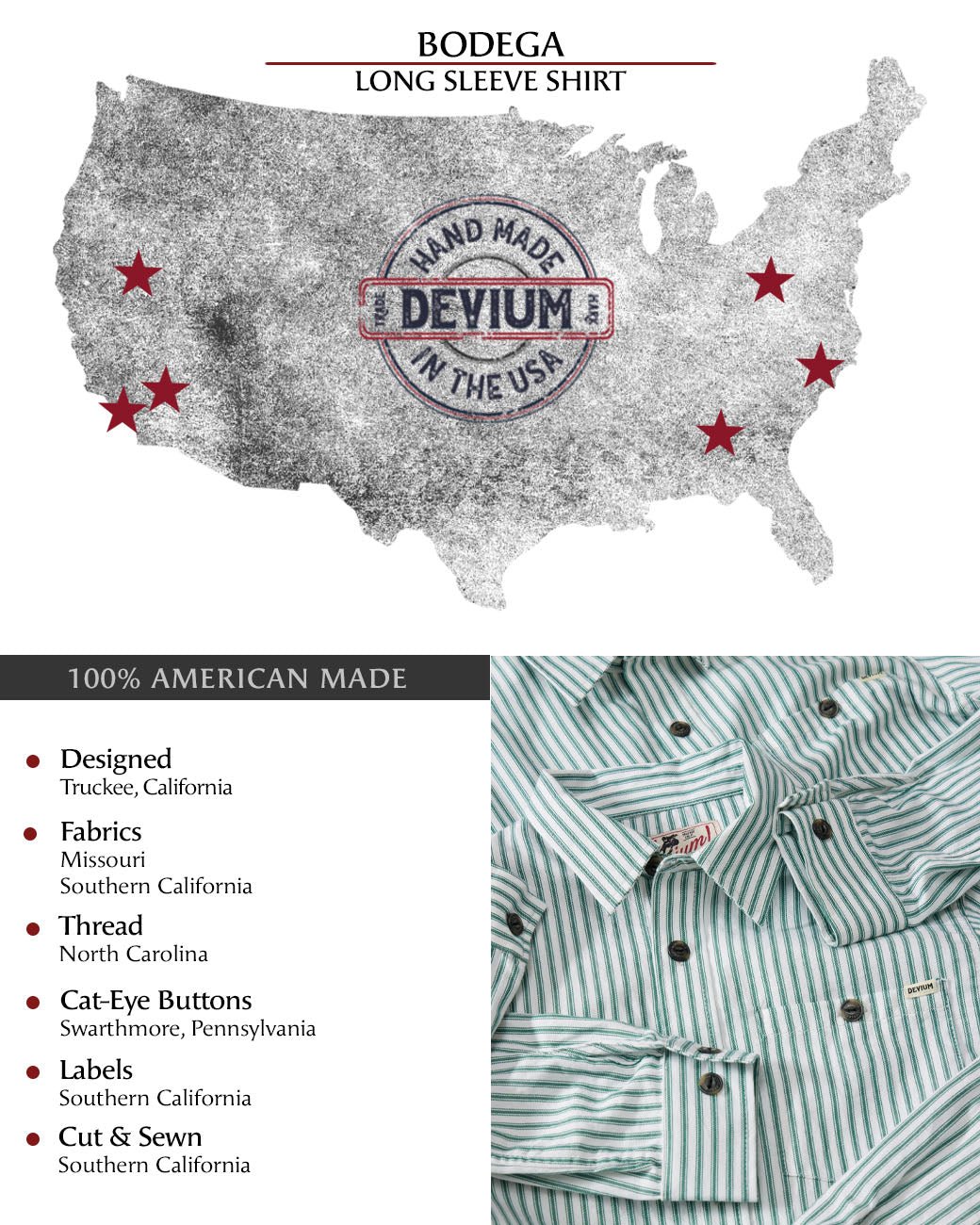 Bodega Striped Long Sleeve Shirt