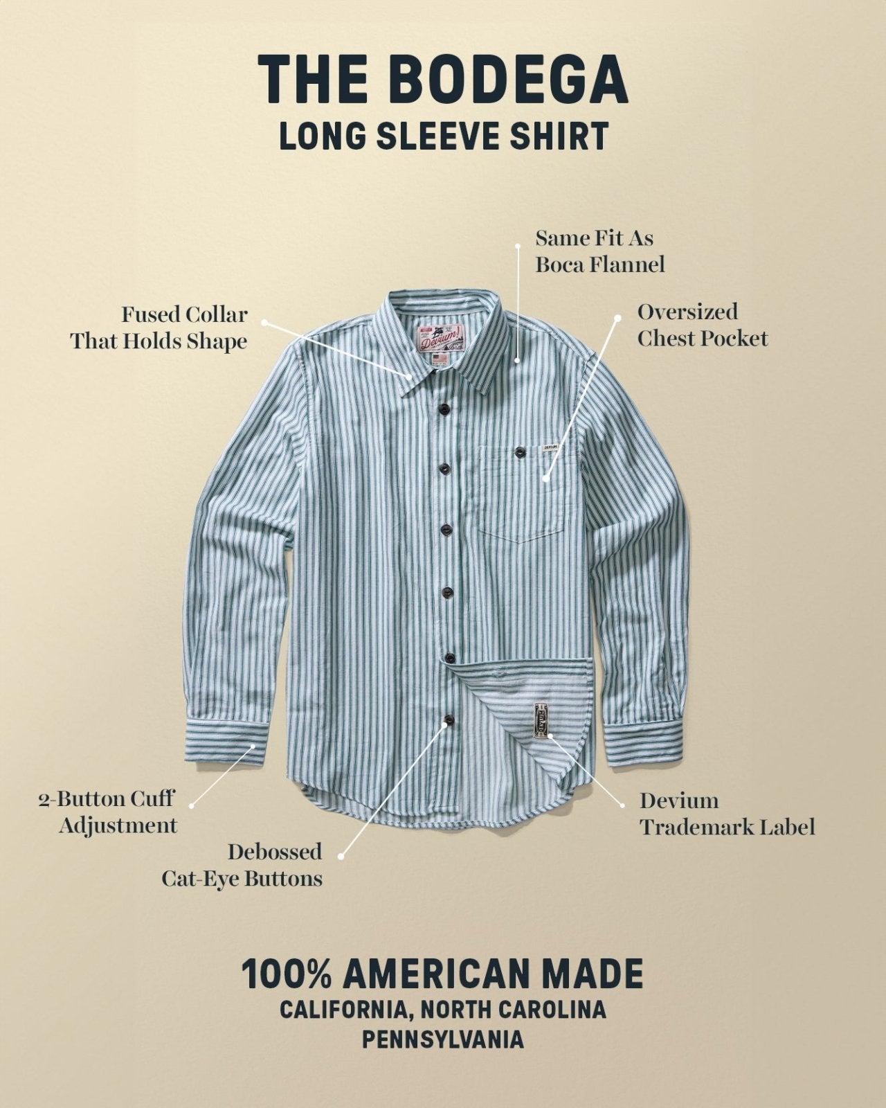 Bodega Striped Long Sleeve Shirt