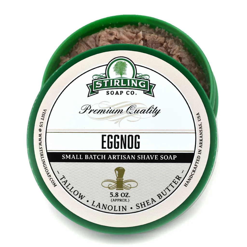 Stirling Soap Co. Eggnog Shaving Collection