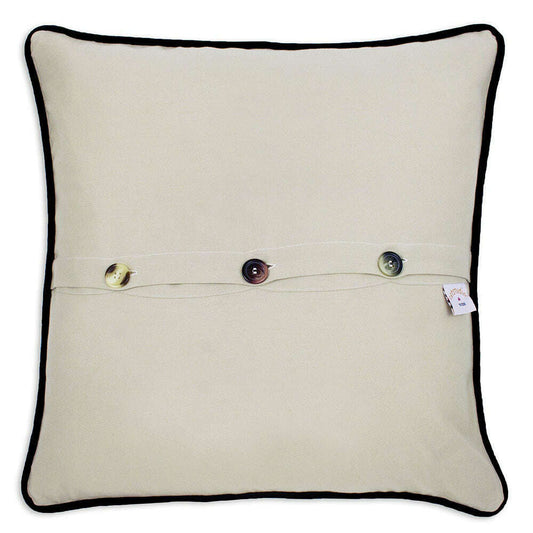 Florida Hand-Embroidered Pillow