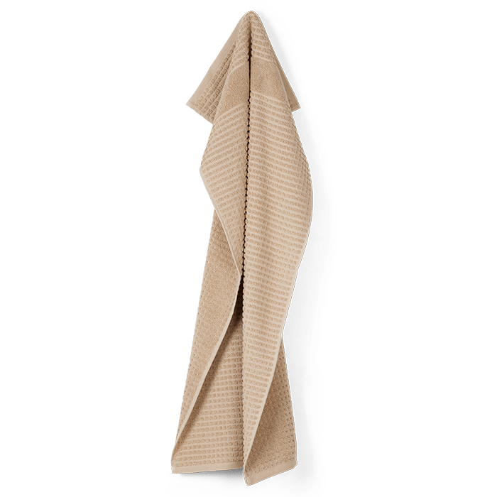 JUNA Check Hand Towel, Sand