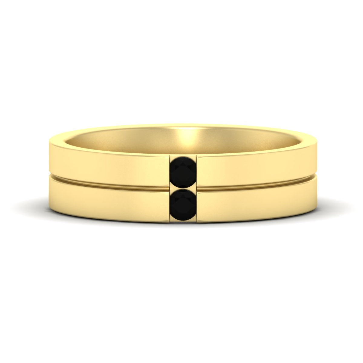 Mens 2 Stone Band