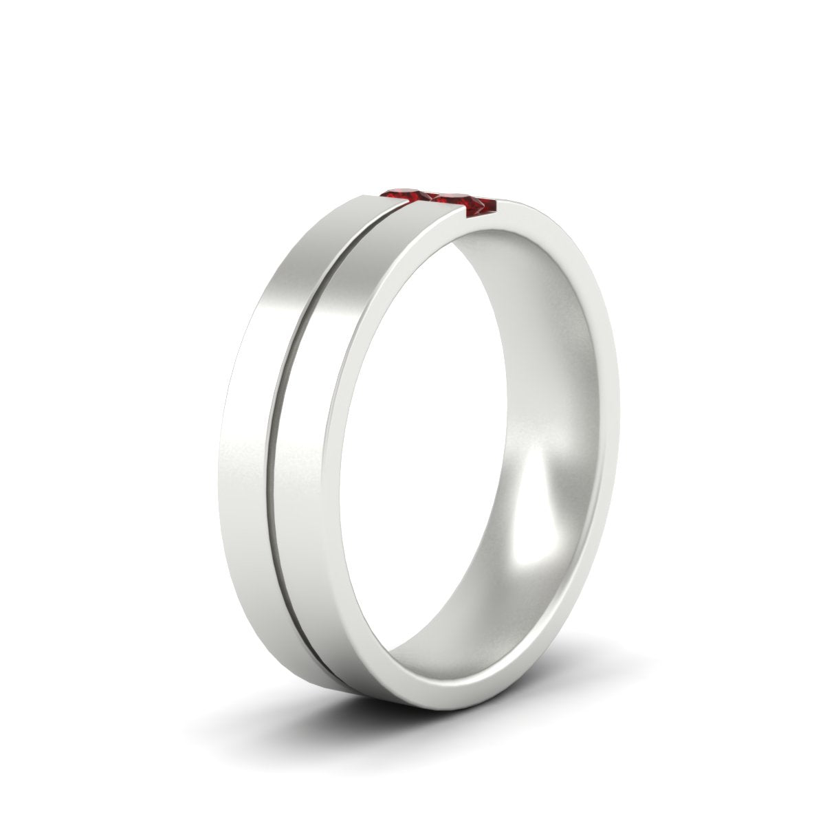 Mens 2 Stone Band