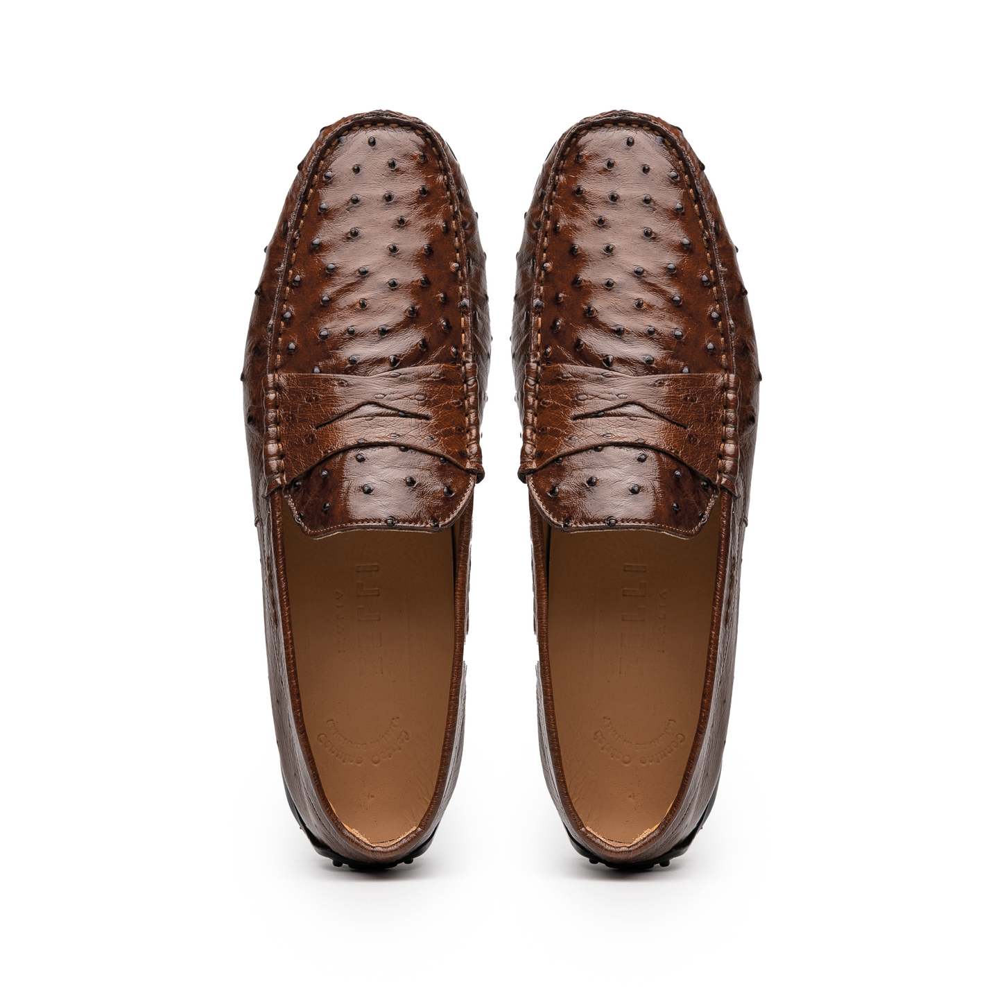 33-100-BRN MONZA Ostrich Quill Driver, Brown