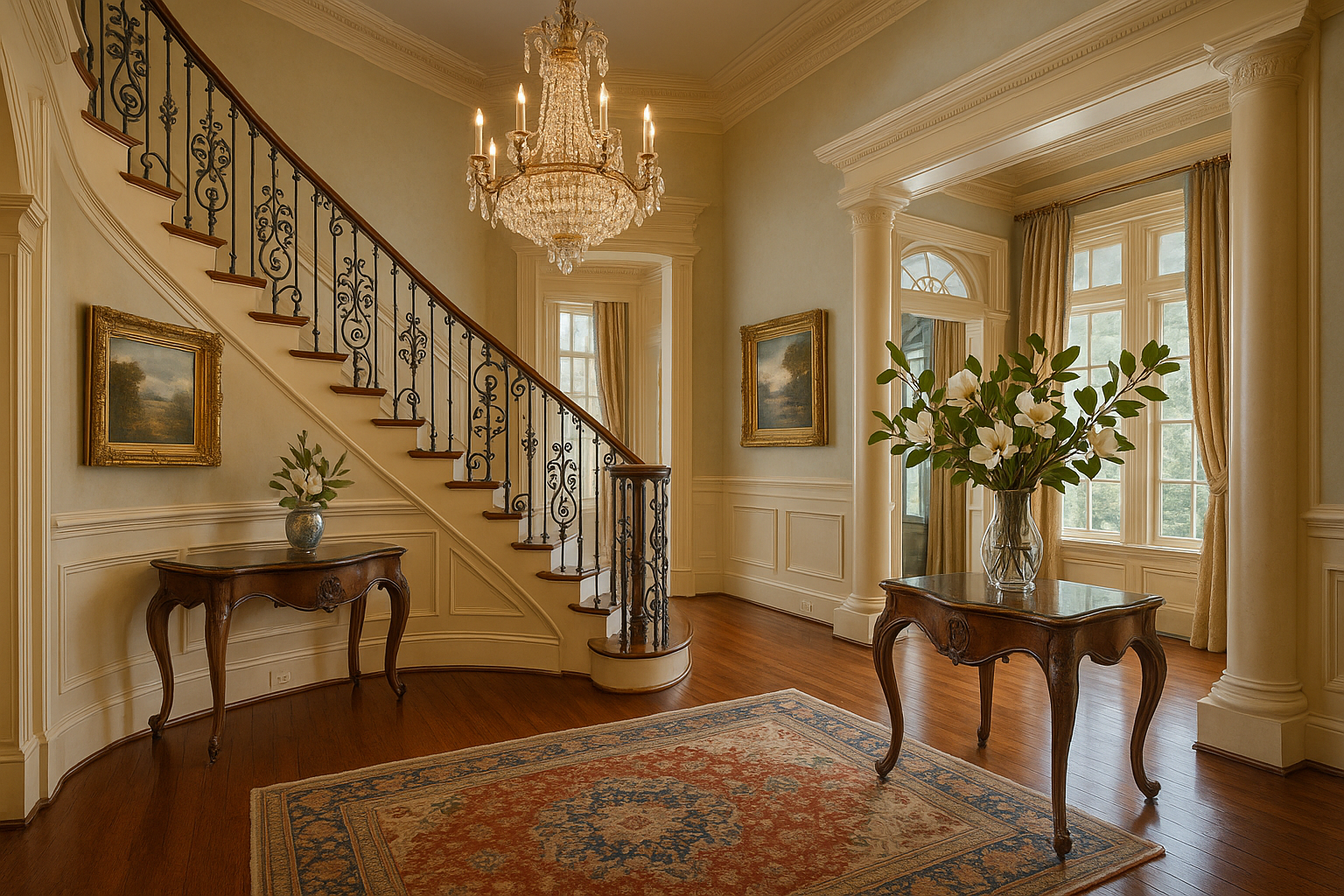 southern upscale foyer