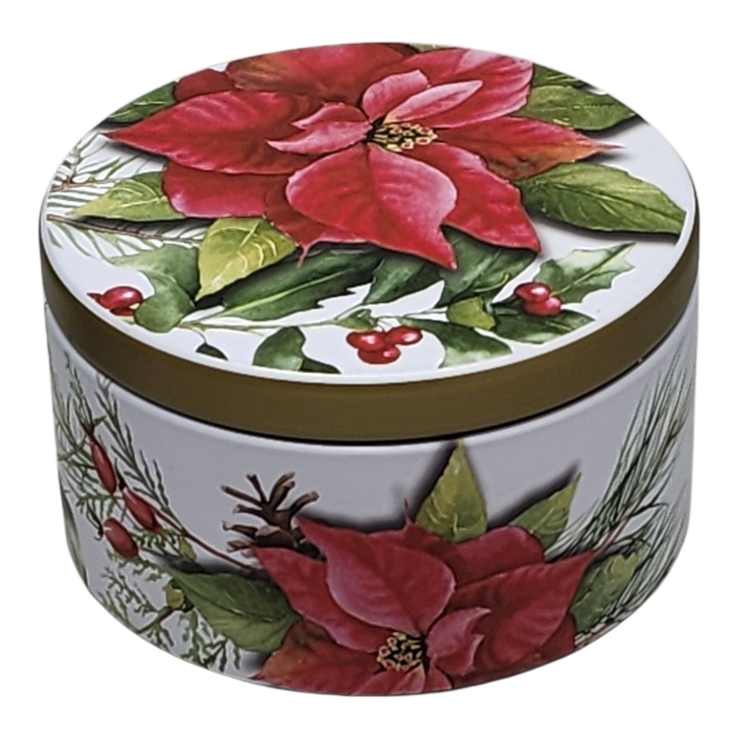 Poinsettia Pine Candle - Enchanting Holiday Atmosphere